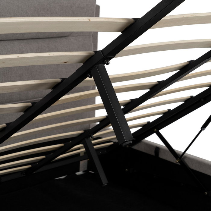 Cama Canapé Gris Tejido Dormitorio 191 X 212 X 113 cm Cama Canapé Gris Tejido Dormitorio 191 X 212 X 113 cm