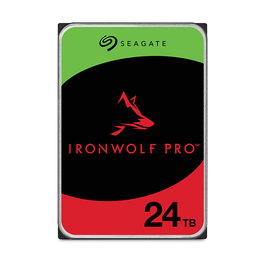 Seagate IronWolf Pro ST24000NT002 Disco Duro 24TB 7200RPM 512MB 3.5" Serial ATA III