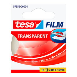 Tesa Cinta adhesiva transparente 15 mm x 33 m
