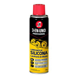 3 en 1 Lubricante de Silicona 34468 Spray 250ml para Metales, Gomas, Plásticos y Piezas Eléctricas