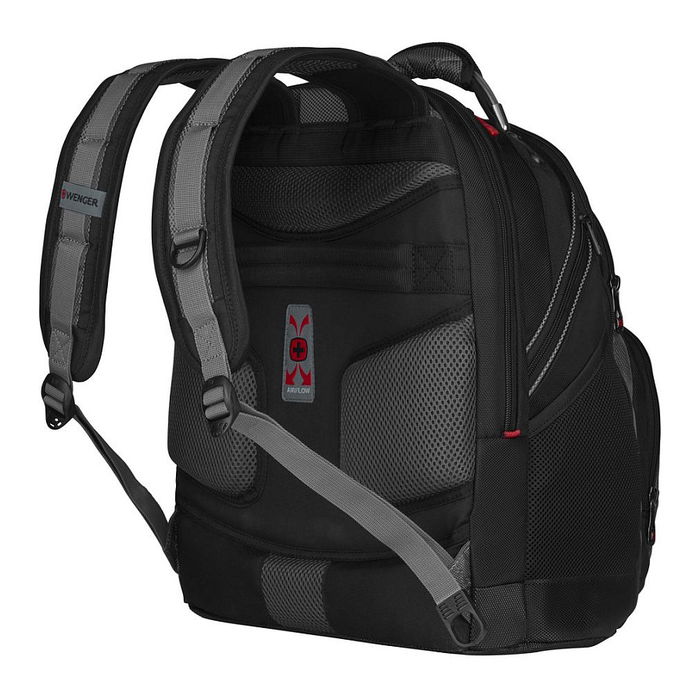 Wenger Mochila para portátil Synergy, hasta 40.6 cm (16"), compartimento para portátil, poliéster, negro, gris