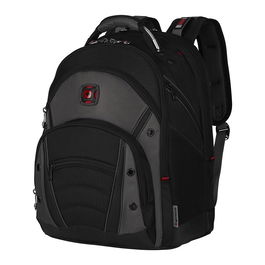 Wenger Mochila para portátil Synergy, hasta 40.6 cm (16"), compartimento para portátil, poliéster, negro, gris