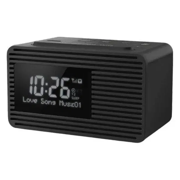 Panasonic RC-D8EG-K Radio Despertador DAB+ con Función de Repetición, Color Negro