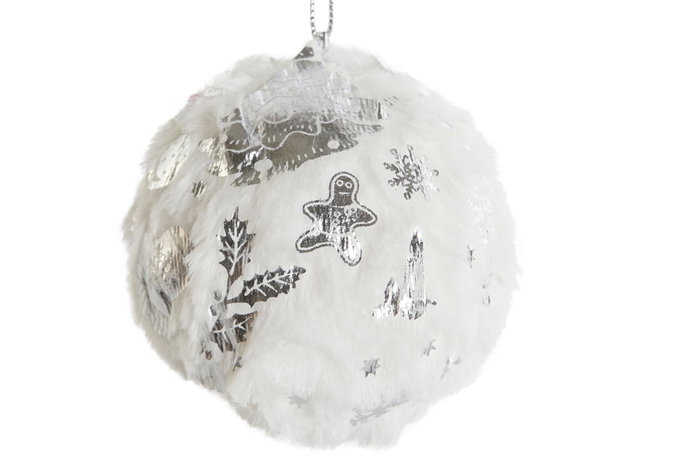 DKD Home Decor Decoración Colgante Porexpan 8x8x8 cm Blanco