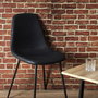 Home Deco Factory Silla Negra Colección Industriel