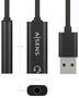 Aisens A106-0770 Conversor USB-A a Jack 3.5 mm Hembra Negro