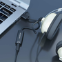 Aisens A106-0770 Conversor USB-A a Jack 3.5 mm Hembra Negro