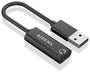 Aisens A106-0770 Conversor USB-A a Jack 3.5 mm Hembra Negro