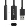 Aisens Conversor USB-A a Audio A106-0770 Jack 3,5 mm Hembra Negro