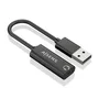 Aisens Conversor USB-A a Audio A106-0770 Jack 3,5 mm Hembra Negro