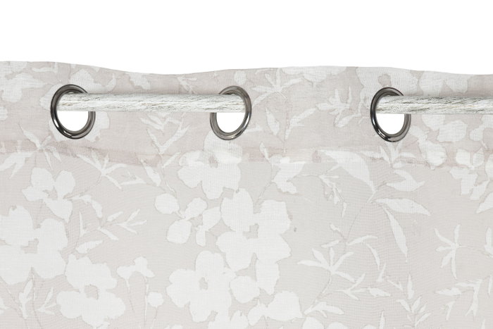 DKD Home Decor Cortina Romantico Beige Poliester 260 x 140 cm (2 Unidades)