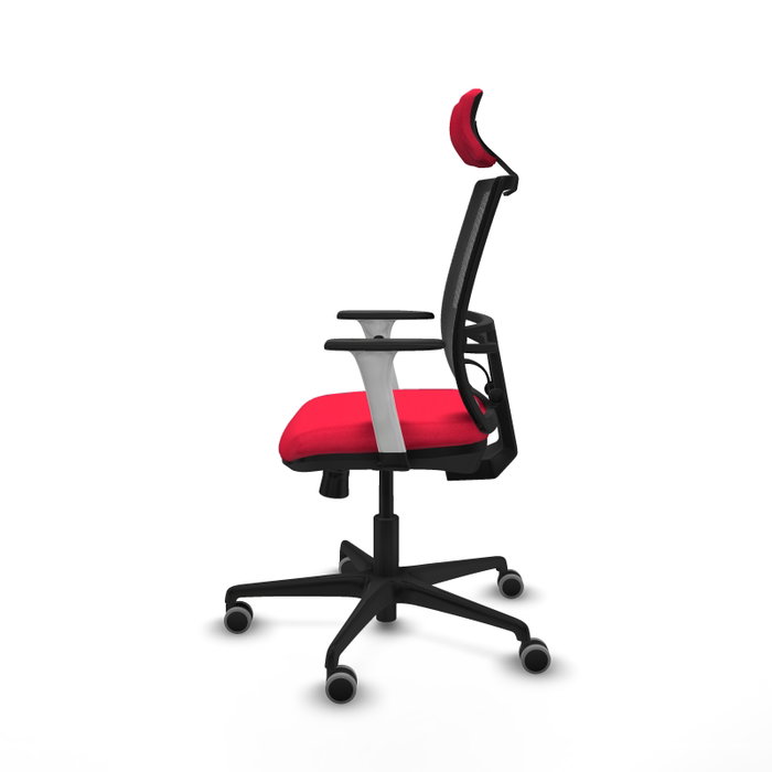 PIQUERAS Y CRESPO Silla de oficina Yunquera con mecanismo Sincro/Traslack Rojo y Negro PIQUERAS Y CRESPO Silla de oficina Yunquera con mecanismo Sincro/Traslack Rojo y Negro