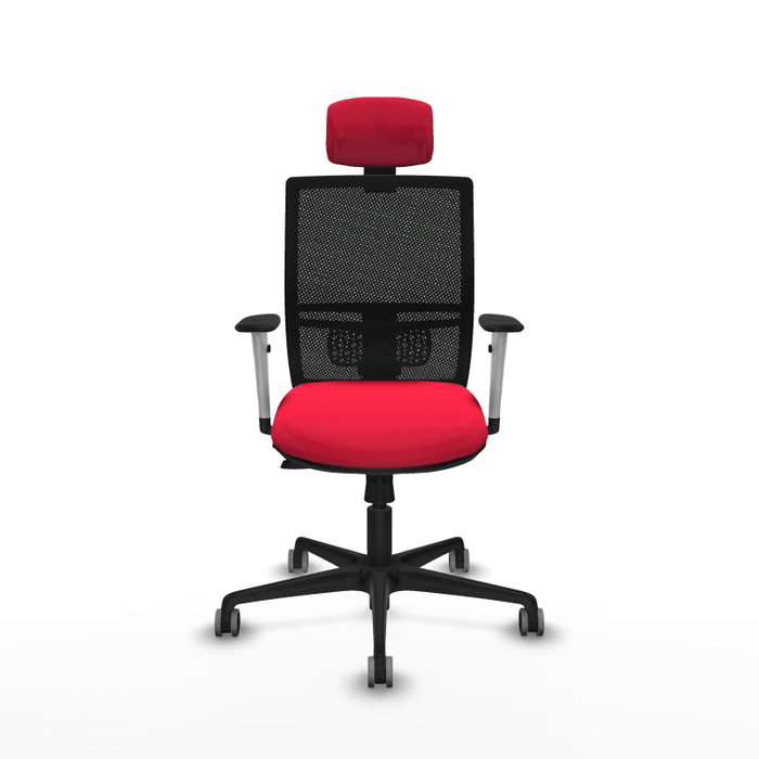 PIQUERAS Y CRESPO Silla de oficina Yunquera con mecanismo Sincro/Traslack Rojo y Negro PIQUERAS Y CRESPO Silla de oficina Yunquera con mecanismo Sincro/Traslack Rojo y Negro