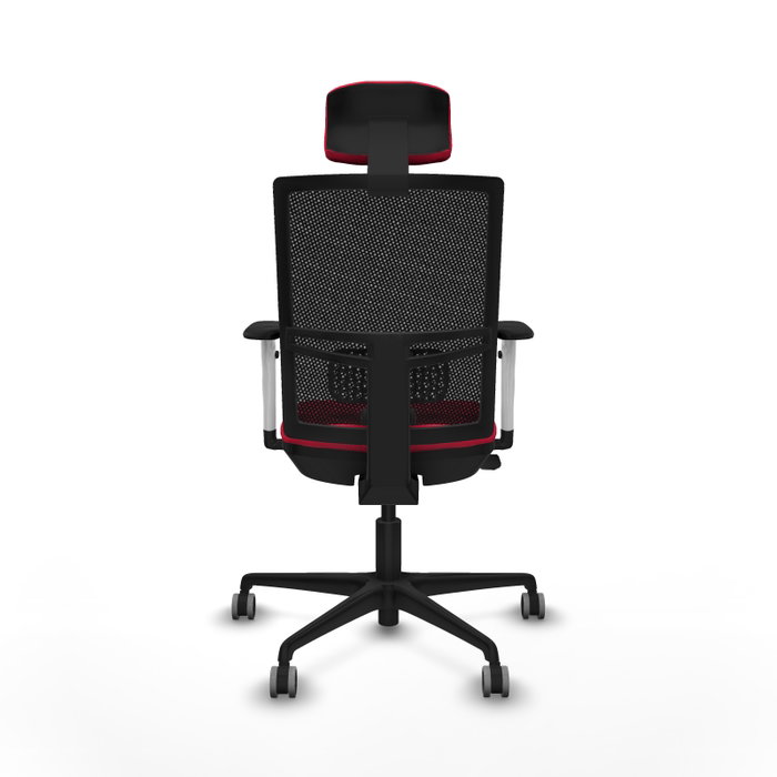 PIQUERAS Y CRESPO Silla de oficina Yunquera con mecanismo Sincro/Traslack Rojo y Negro PIQUERAS Y CRESPO Silla de oficina Yunquera con mecanismo Sincro/Traslack Rojo y Negro