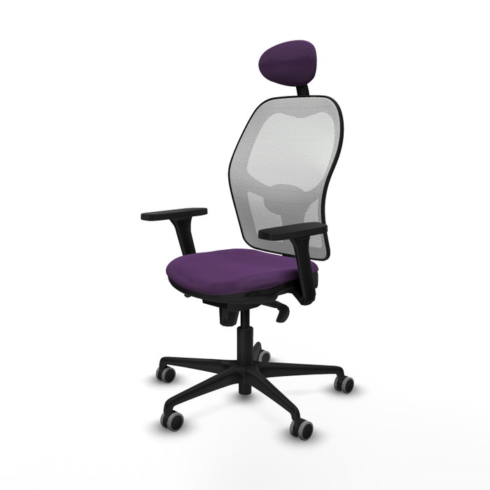 PIQUERAS Y CRESPO Silla de oficina Jorquera Morada y Blanca