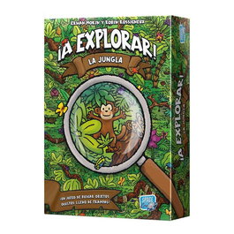 Space Cow Juego de Mesa ¡A Explorar! La Jungla, Colección Let's Explore!, Edad 6+, 2-4 Jugadores, SCOEXP01ES, en Español