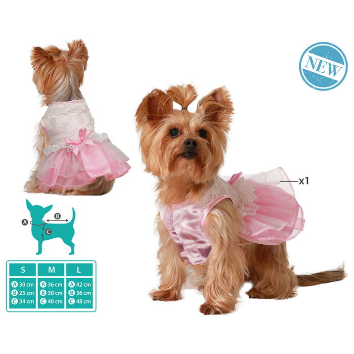 Disfraz para Mascota Princesa Rosa con Tutú - Talla L para Perros Disfraz para Mascota Princesa Rosa con Tutú - Talla L para Perros