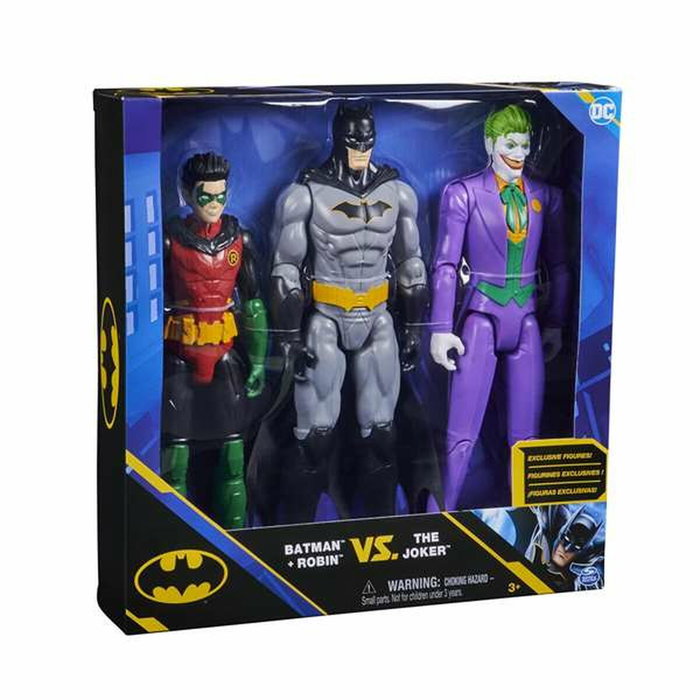 Spin Master Pack de 3 Figuras Batman, Robin y Joker de 30 cm