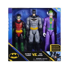 Spin Master Pack de 3 Figuras Batman, Robin y Joker de 30 cm
