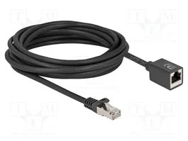 DeLOCK 90318 Cable Prolongador Ethernet Cat6a S/FTP 5m Negro