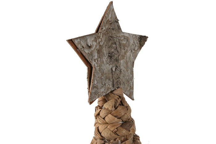 DKD Home Decor Figura Navidad Alpina Natural 20 x 40 x 20 cm (2 Unidades)