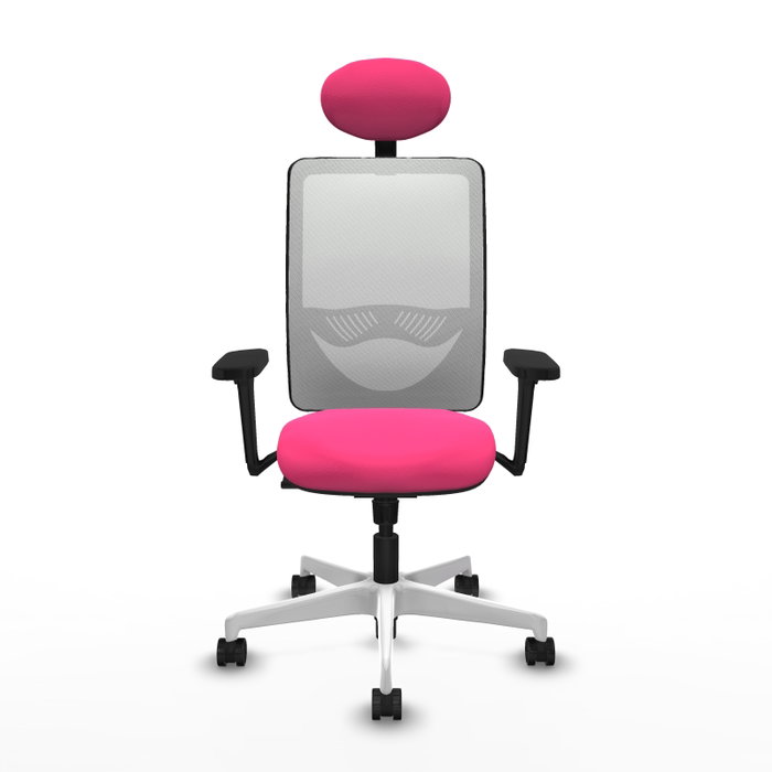 PIQUERAS Y CRESPO Silla de oficina Zulema con Mecanismo Sincro, Rosa y Blanco PIQUERAS Y CRESPO Silla de oficina Zulema con Mecanismo Sincro, Rosa y Blanco