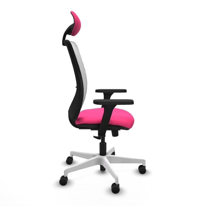 PIQUERAS Y CRESPO Silla de oficina Zulema con Mecanismo Sincro, Rosa y Blanco PIQUERAS Y CRESPO Silla de oficina Zulema con Mecanismo Sincro, Rosa y Blanco