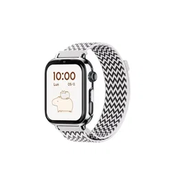 SAVE FAMILY SaveWatch Plus 2 - Esfera Plata y Correa de Tela Zig Zag