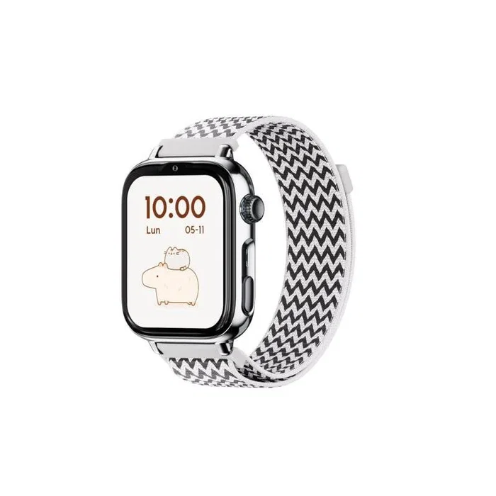 Savefamily Savewatch Plus 2 con pantalla AMOLED y correa de tela zigzag Savefamily Savewatch Plus 2 con pantalla AMOLED y correa de tela zigzag