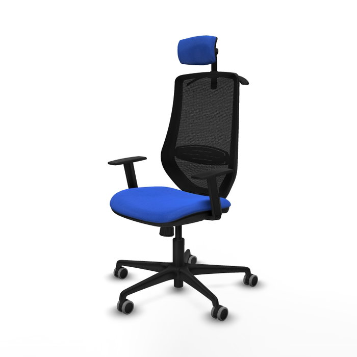 PIQUERAS Y CRESPO Silla de oficina Mardos con mecanismo Sincro, Azul y Negro PIQUERAS Y CRESPO Silla de oficina Mardos con mecanismo Sincro, Azul y Negro