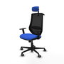 PIQUERAS Y CRESPO Silla de oficina Mardos con mecanismo Sincro, Azul y Negro