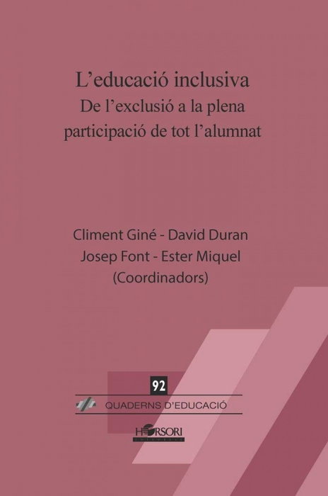 L'educació inclusiva, Climent Giné - HORSORI