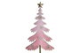 DKD Home Decor Árbol Navidad Fantasia 40 x 14 cm Rosa Palo Dorado Metal Madera (4 Unidades)