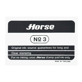 Horse Tampón nº3 Negro 73x105mm