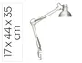 Maul Lámpara de Escritorio Metal 57W Doble Brazo Cabezal Orientable Pinza Plateada