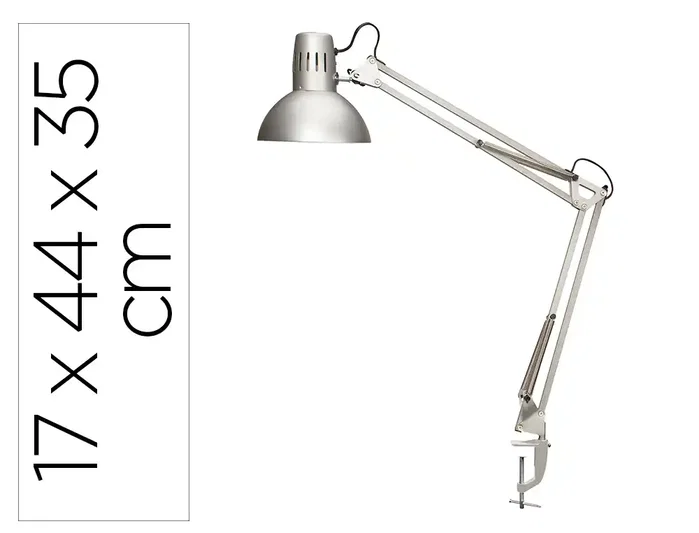 Maul Lámpara de escritorio metal 57W doble brazo plateada Maul Lámpara de escritorio metal 57W doble brazo plateada