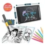 Liscianigiochi KIDS ART Manga Lab - Kit de dibujo manga con tableta LCD para niños mayores de 7 años - AACRX13764