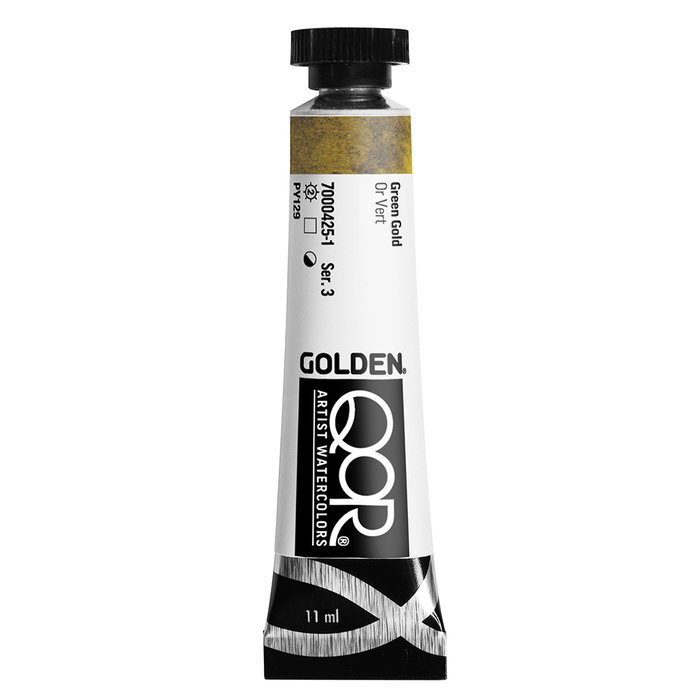 Qor Acuarela Oro Verdoso 11 ml Qor Acuarela Oro Verdoso 11 ml