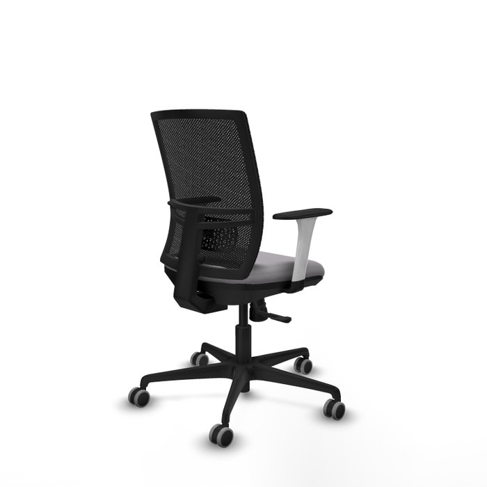 PIQUERAS Y CRESPO Silla de oficina Yunquera con mecanismo Sincro, Gris y Negro