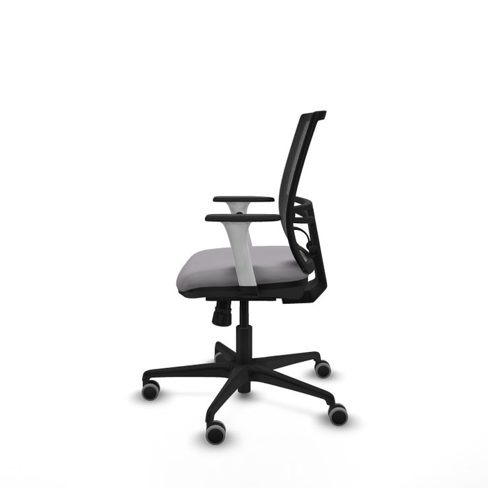 PIQUERAS Y CRESPO Silla de oficina Yunquera con mecanismo Sincro, Gris y Negro