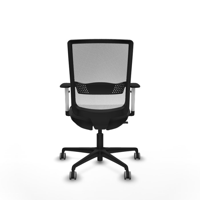 PIQUERAS Y CRESPO Silla de oficina Haches Gris oscuro y Blanco