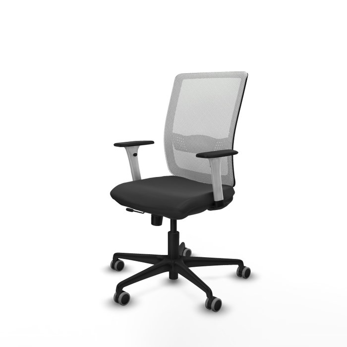PIQUERAS Y CRESPO Silla de oficina Haches Gris oscuro y Blanco