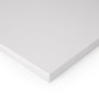 Emuca Tablero para mesa, 1150x750mm, espesor 30mm, Madera, Pintado blanco