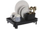 DKD Home Decor Escurreplatos de Metal y PP con Desagüe, Negro