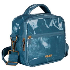 Milan Bolsa Isotérmica Porta Alimentos 3.5 L con 3 Recipientes Herméticos, Serie Lava Azul