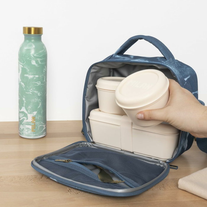 Milan Bolsa Isotérmica Porta Alimentos Serie Lava Azul 3,5L Milan Bolsa Isotérmica Porta Alimentos Serie Lava Azul 3,5L