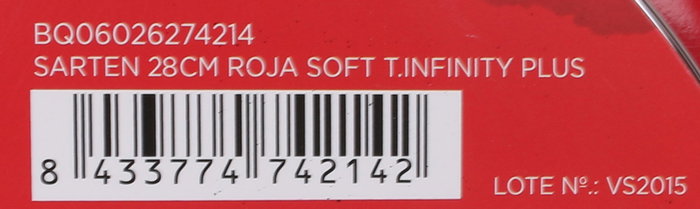 Quttin Sartén Roja Soft T.Infinity 28 cm (6 Unidades)