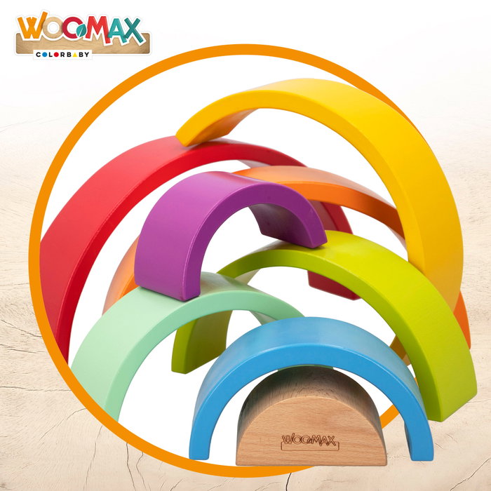 WOOMAX Juego Arcoíris Madera 8 WOOMAX Juego Arcoíris Madera 8