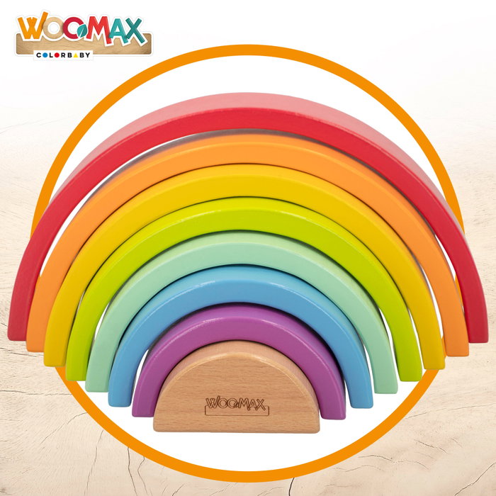 WOOMAX Juego Arcoíris Madera 8 WOOMAX Juego Arcoíris Madera 8
