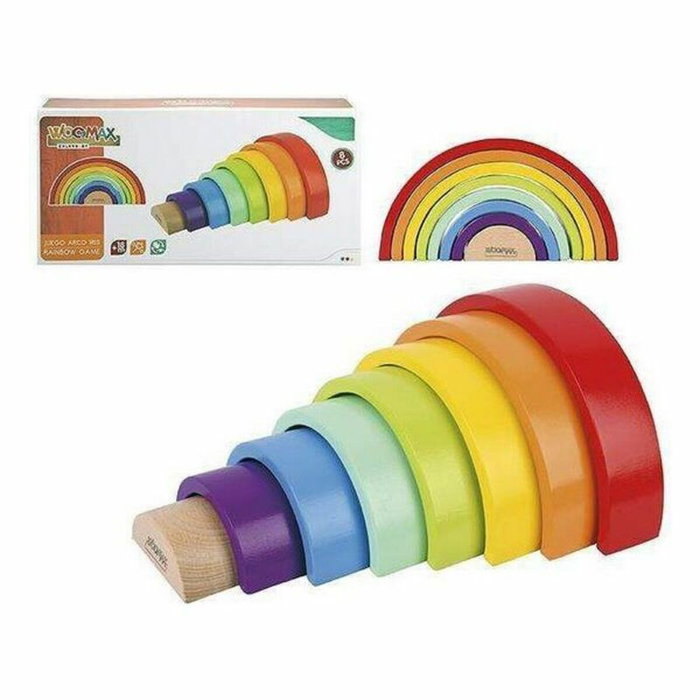 WOOMAX Juego Arcoíris Madera 8 WOOMAX Juego Arcoíris Madera 8